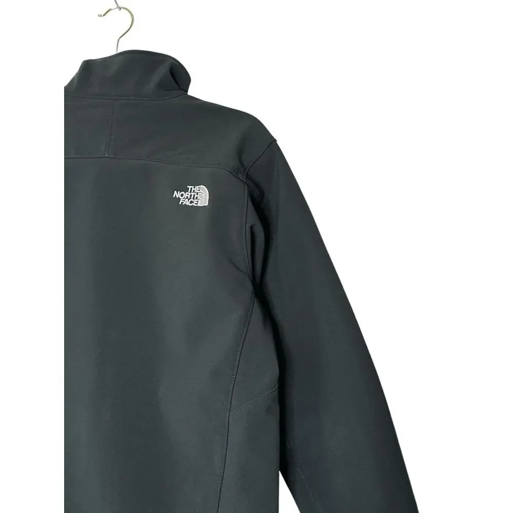 The North Face Jacket Men Small  Windwall Fleece Black Zip-Up Outdoor Hiking‎